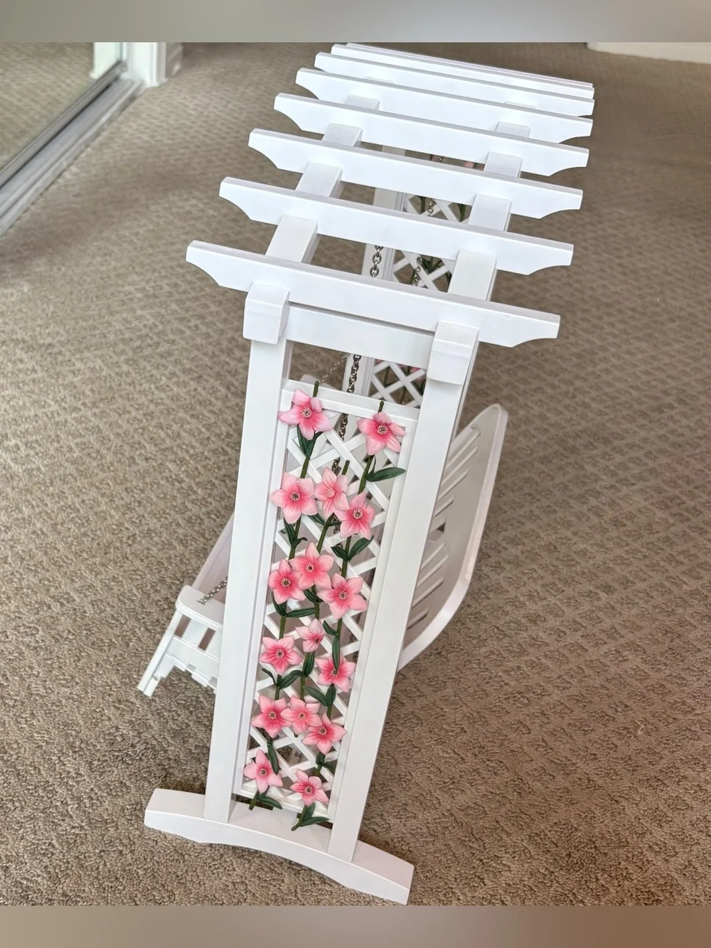 American Girl Doll Trellis Swing
